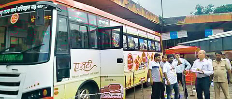MSRTC fans put together museum on wheels depicting history of buses