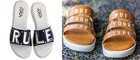 Slogans on Shoes