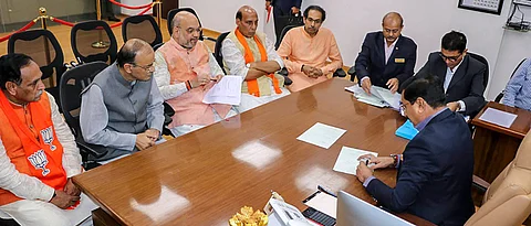 LokSabha 2019: Shah files nomination from Gandhinagar in LS poll debut; senior BJP leaders, allies attend event