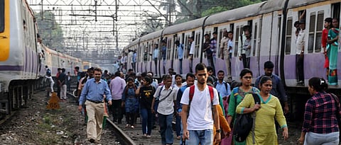 Students block railway tracks in Mumbai, demand jobs