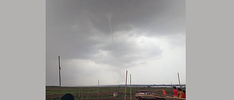 Tornado sighted near Purandar in Pune district
