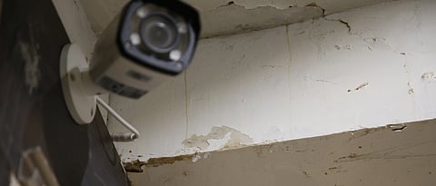 Balgandharva Art Gallery roof leaking