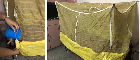 A net to keep cool in a quarantine