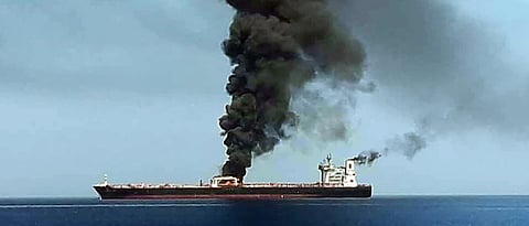2 oil tankers hit in Gulf of Oman, all crew evacuated