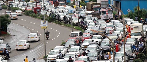 Relief from heavy traffic jam as traffic island at Wipro chowk in Hinjawadi to be reduced.