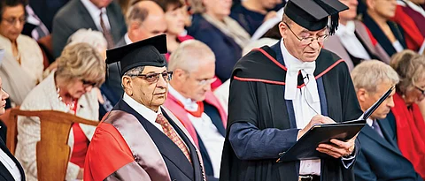 Oxford univ awards honorary doctorate to Cyrus Poonawalla