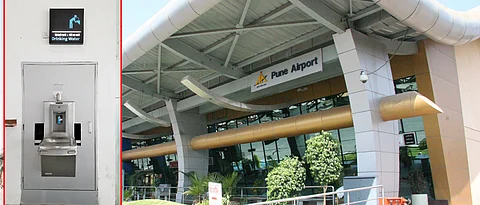 Drinking water machines installed at Pune airport