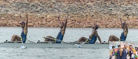 Indian rowers paint JSC Lake with gold and bronze