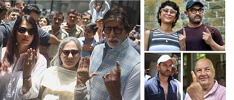 LokSabha 2019: Bollywood stars vote in Mumbai, ask fans to exercise franchise