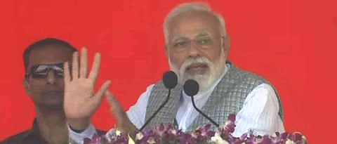 LokSabha 2019: Congress wants to install "helpless" PM, says Modi