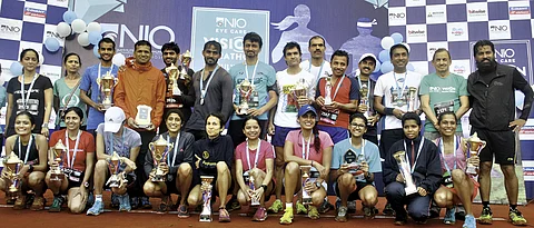 Karkare and Mary take honours in half-marathon