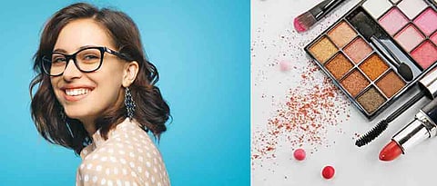 Make-up for girls with glasses