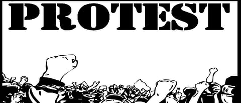 RPI members stage protest for various demands