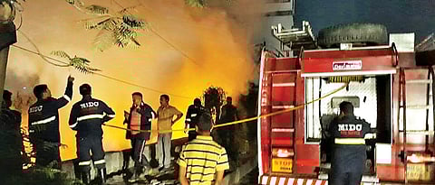 Firemen get accustomed to garbage fires in Hinjawadi