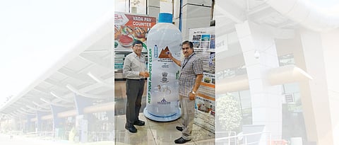 Plastic bottle kiosk installed at Pune airport