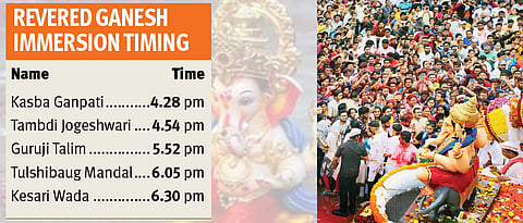 Pune bids adieu to Bappa with fervour