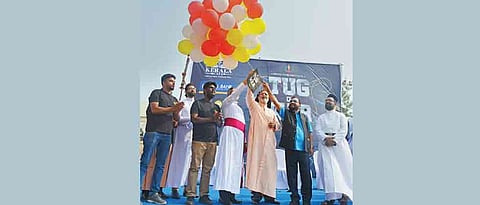 Tug of war organised by MCYM