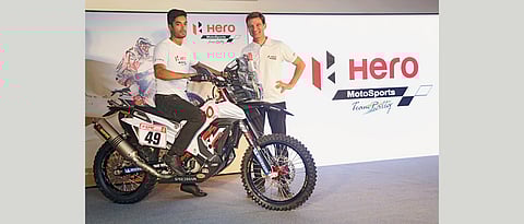 Dakar bound Hero MotoSports showcases RR 450 Rally bike