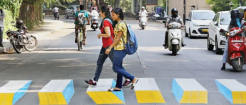 First 3D Zebra Crossing On BMCC Road