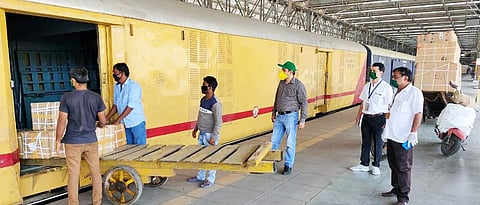 Central Railway dispatches essential commodities by parcel trains