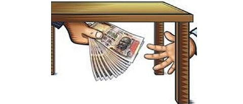 Research asst caught by ACB for taking bribe