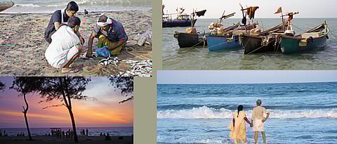 The village by the sea