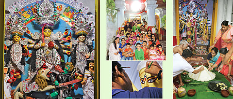 This Durga idol is truly unique