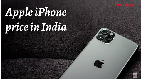 Apple iPhone price in India.