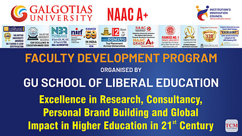 Galgotias University and School For All Are Organising FDP Program 23-27 January 2023