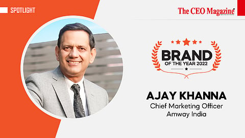 AJAY KHANNA:-&nbsp;Chief Marketing Officer - Amway India