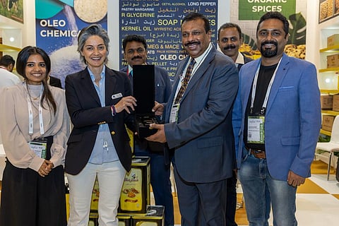 Eatopia's Team receiving the award at Gulf food