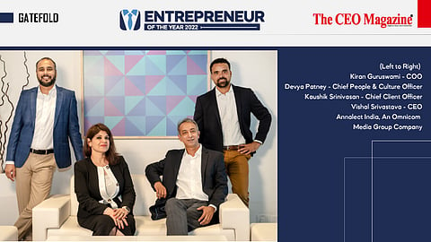 (Left to Right) Kiran Guruswami - COO | Devya Patney - Chief People &amp; Culture Officer |  Kaushik Srinivasan - Chief Client Officer | Vishal Srivastava - CEO Annalect India, An Omnicom Media Group Company