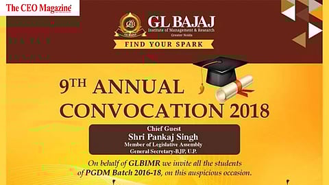 9th Annual Convocation at GLBIMR 
