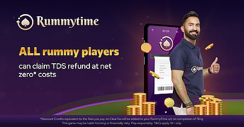 Rummytime and ClearTax Join Forces to Empower Rummy Players for Seamless ITR Filing and Nation Building