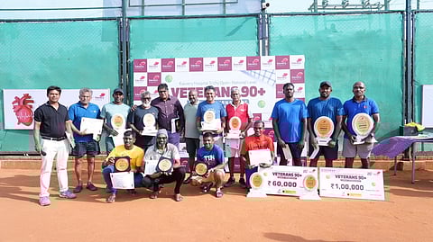 Kauvery Hospital Trichy Open National Level Veterans 90+ Doubles Tennis Championship Concludes with Chennai Duo Clinching Victory