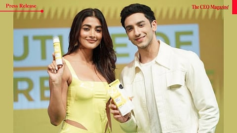 Garnier Brand Ambassadors Pooja Hegde and Vedang Raina at the launch event of Garnier Super UV Invisible Serum Sunscreen.