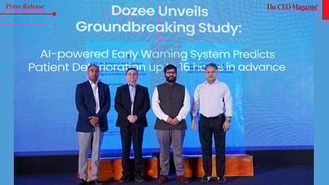 Dr. Himanshu Dandu, Professor, KGMU , Dr. Ambuj Yadav, Professor, KGMU, Mr. Gaurav Parchani, CTO & Co-Founder, Dozee, Dr. Rajesh Mishra, Intensivist and former ISCCM President