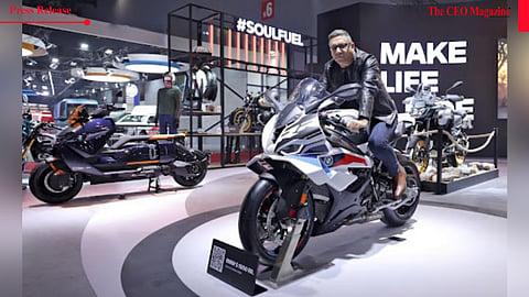  Mr. Vikram Pawah, President and CEO, BMW Group India with the new BMW S 1000 RR