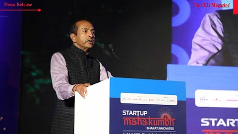 Shri Sanjiv, Joint Secretary, DPIIT, spoke at Vanijya Bhawan on India's startup ecosystem as a global force and how Startup Mahakumbh will bridge gaps to foster connections