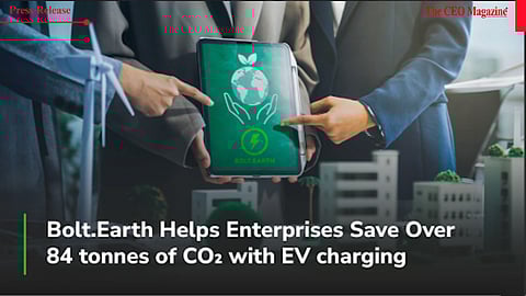 Bolt.Earth Helps Enterprises Save Over 84 tonnes of CO₂ Through Nationwide Workplace EV Charging Rollout