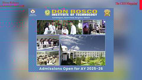 Don Bosco Institute of Technology, Bengaluru Opens Admissions for AY 2025-26