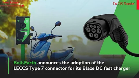 Bolt.Earth announces the adoption of the LECCS Type 7 connector for its Blaze DC fast charger