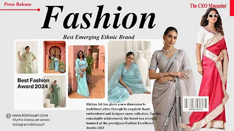 Klishaa Art is Winning Hearts with its Hand-Embroidered Designer Sarees for the Modern Indian Woman