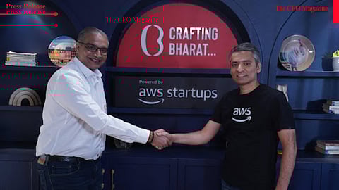 Left to right: host Gautam Srinivasan in conversation wuth Goutam Kurumella, Head of Startup Solutions Architecture at AWS India