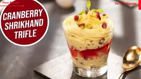 Celebrate Festive India with a Global Twist: Chef Sanjeev Kapoor’s Cranberry Shrikhand Trifle