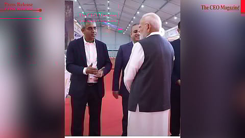 Prime Minister Narendra Modi Endorses Business on Wheels Innovation, visits and interacts with Noida based company: Azimuth Business on Wheels at the recently held UP International Trade Show 2025.