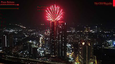 A Mesmerizing 236-Meter Fireworks Display Redefines Festive Luxury at Kokapet’s Iconic Tower
