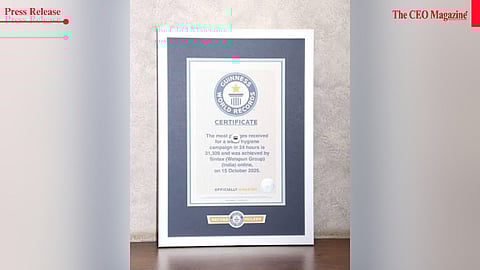 On Its 50th Anniversary, Sintex sets a ‘Guinness World
Record’ to champion responsible water use across India