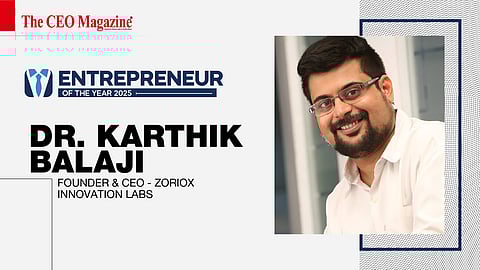 DR. Karthik Balaji - Founder & CEO - Zoriox Innovation Labs