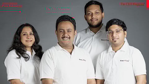 L-R: Shilpi Saboo VP Operations & Partnerships, Abhimanyu Rathi Founder & CEO, Kaushik Gupta Principal Engineer, Yogendra Panchal Cofounder & VP of Engineering.